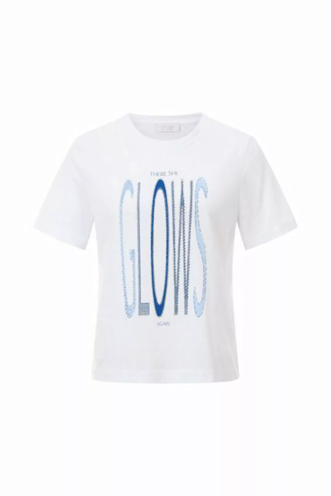 Rich & Royal T-Shirt Elegant Fit T-Shirt "There she glows again" Organi günstig online kaufen