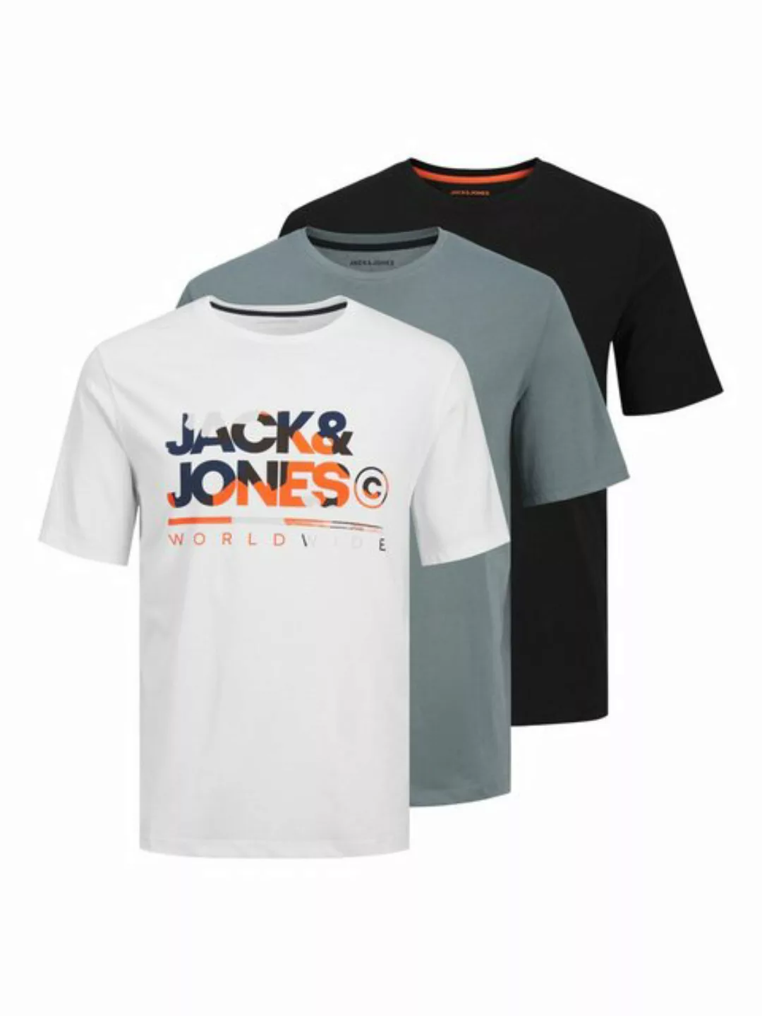 Jack & Jones T-Shirt JJLuke (3-tlg) günstig online kaufen