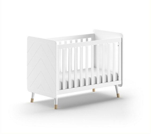 58 aufm Kessel Bettgestell Babybett Kamillah 124x68x96 Gitterbett Wiege Bet günstig online kaufen