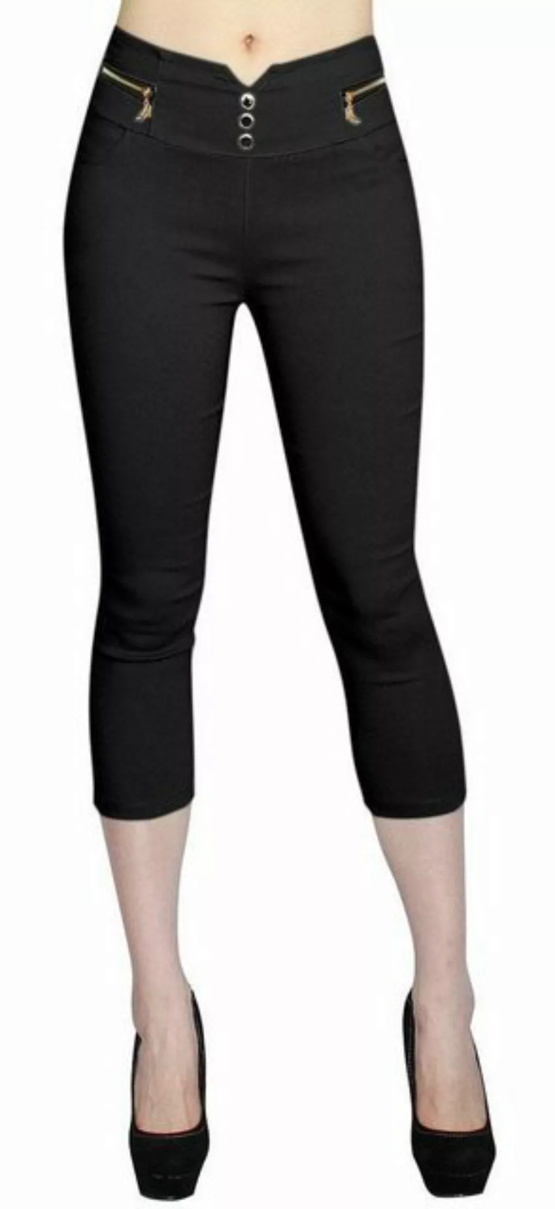 dy_mode Caprihose Damen Capri Hose 7/8 Skinny Pants Caprihose Treggings günstig online kaufen