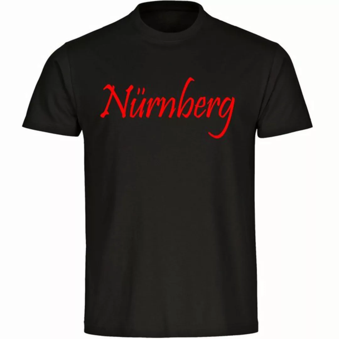 multifanshop T-Shirt Herren Nürnberg - Schriftzug - Männer günstig online kaufen