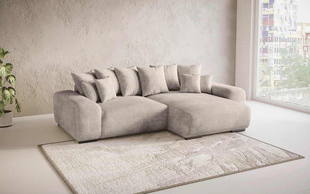 Home affaire Ecksofa "Glamour II, L-Form", mit DuraSpring-Taschenfederkern günstig online kaufen