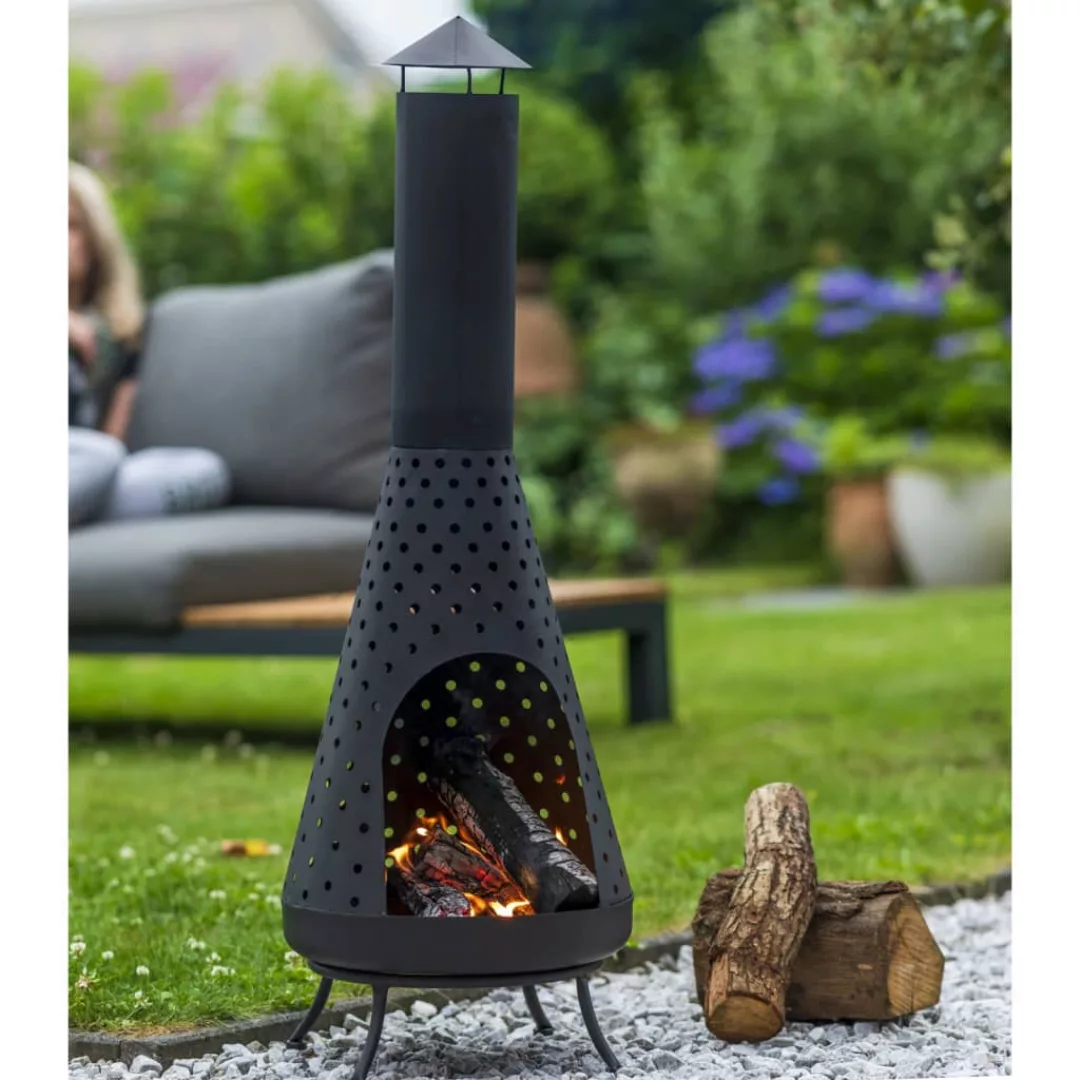 Redfire Gartenkamin Napa Schwarz günstig online kaufen