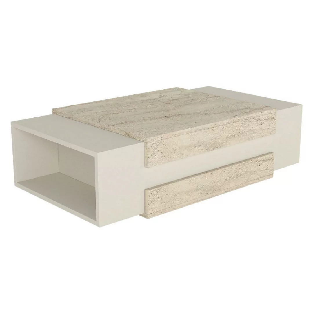 Couchtisch Nora beige granit Optik B/H/T: ca. 110x57x31 cm günstig online kaufen