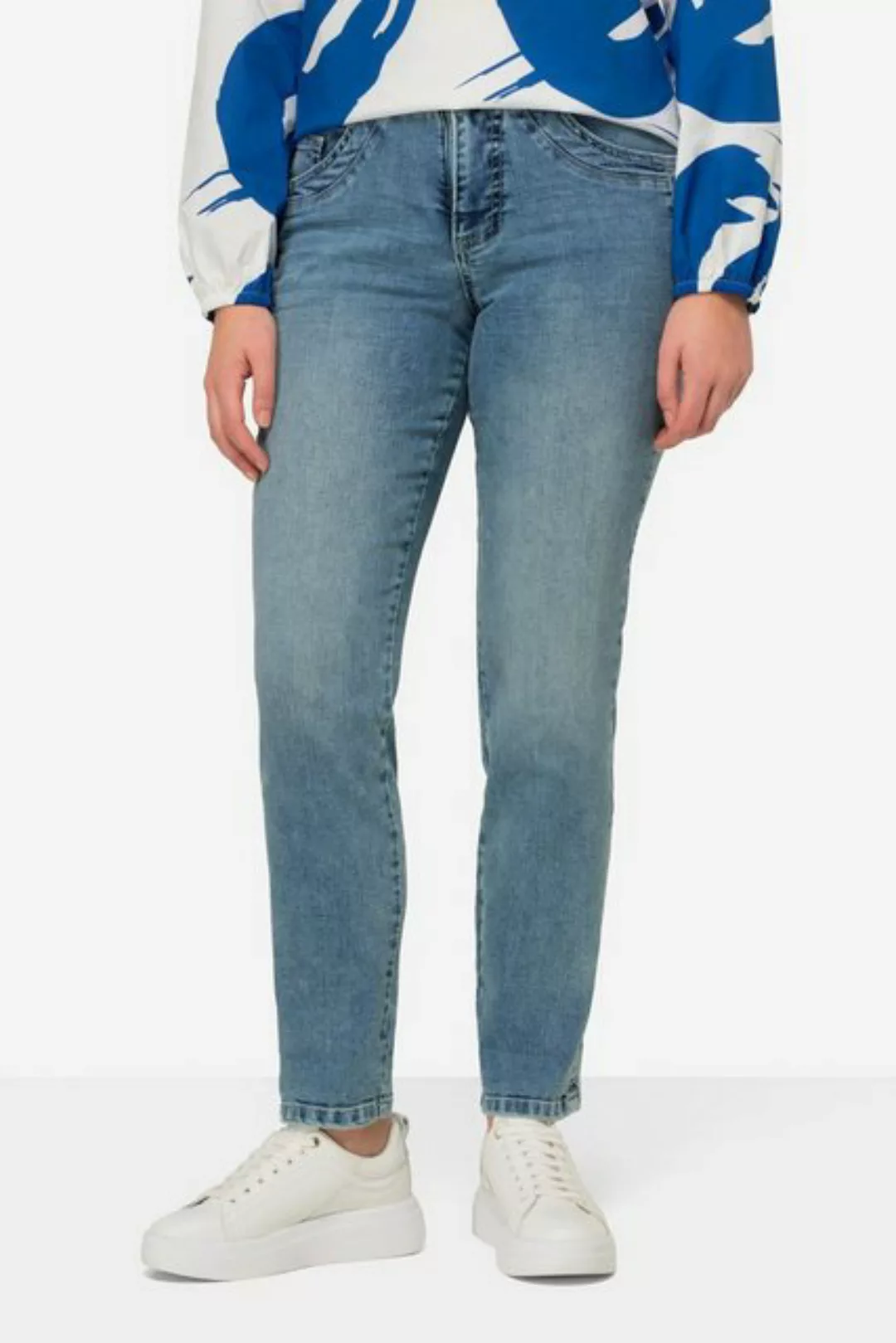 Laurasøn Röhrenjeans Jeans Straight Fit 5-Pocket Wascheffekte günstig online kaufen