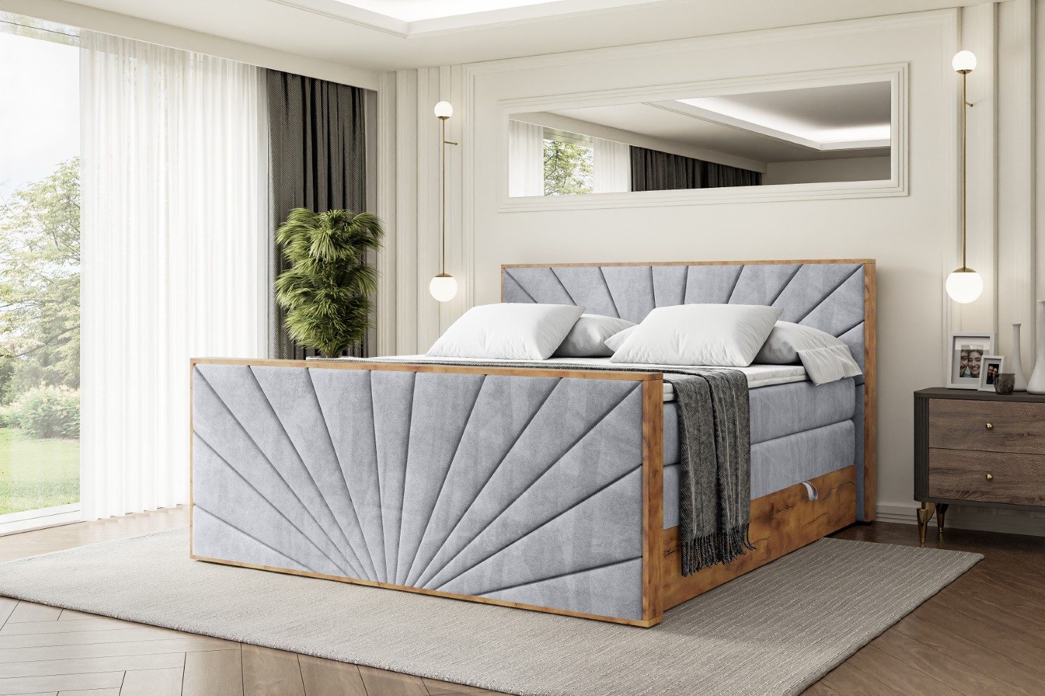 ALTDECOR Boxspringbett LOLLI6-Z KING (Multipocket-Matratze H4, günstig online kaufen