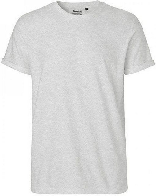 Neutral Rundhalsshirt Herren Roll Up Sleeve T-Shirt / 100% Fairtrade Baumwo günstig online kaufen