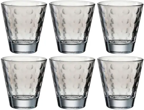 LEONARDO Gläser-Set »OPTIC«, (Set, 6 tlg.), 215 ml, 6-teilig günstig online kaufen