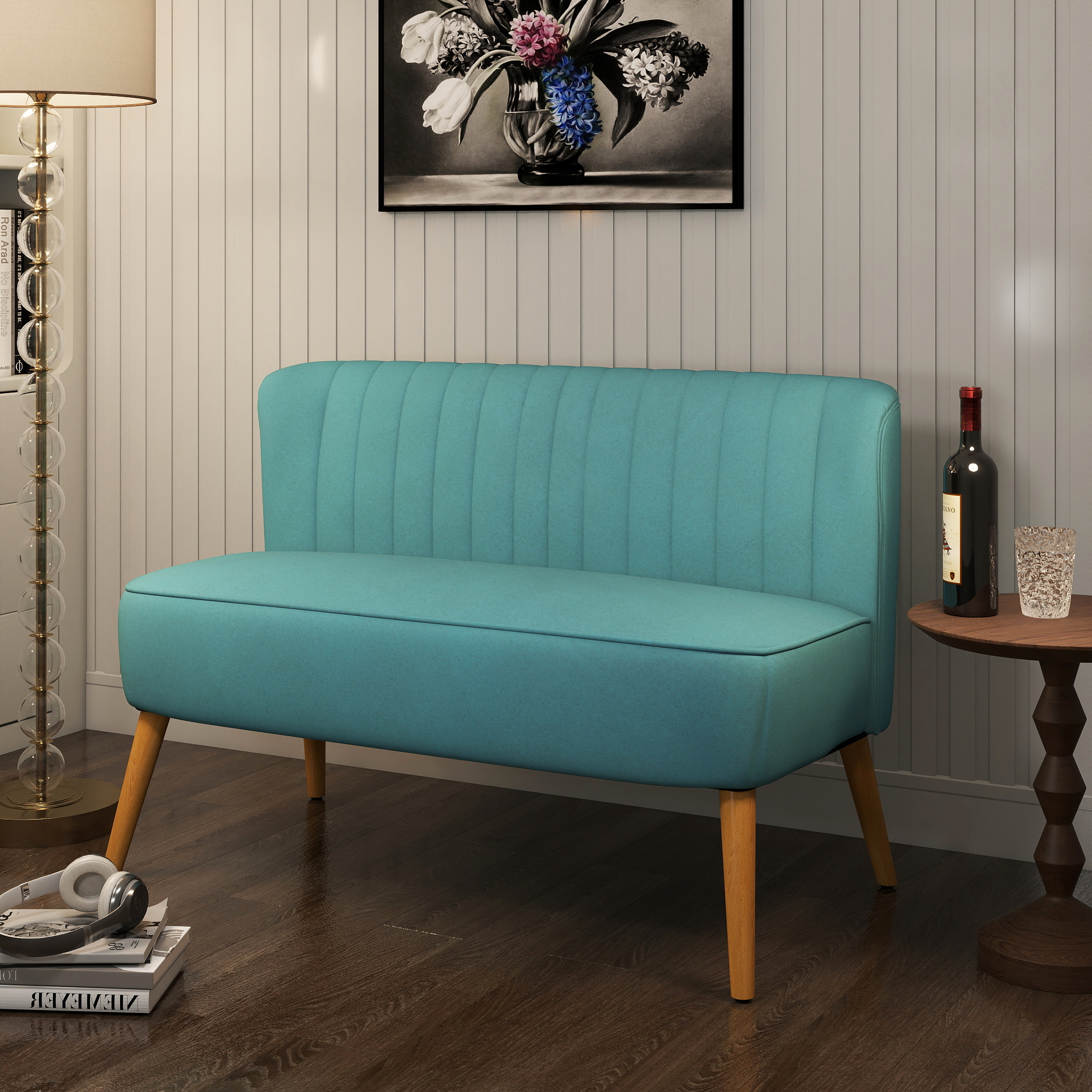 HOMCOM kleines Zweisitzer Sofa, belastbar bis 150 kg, Sofa pflegeleicht, So günstig online kaufen