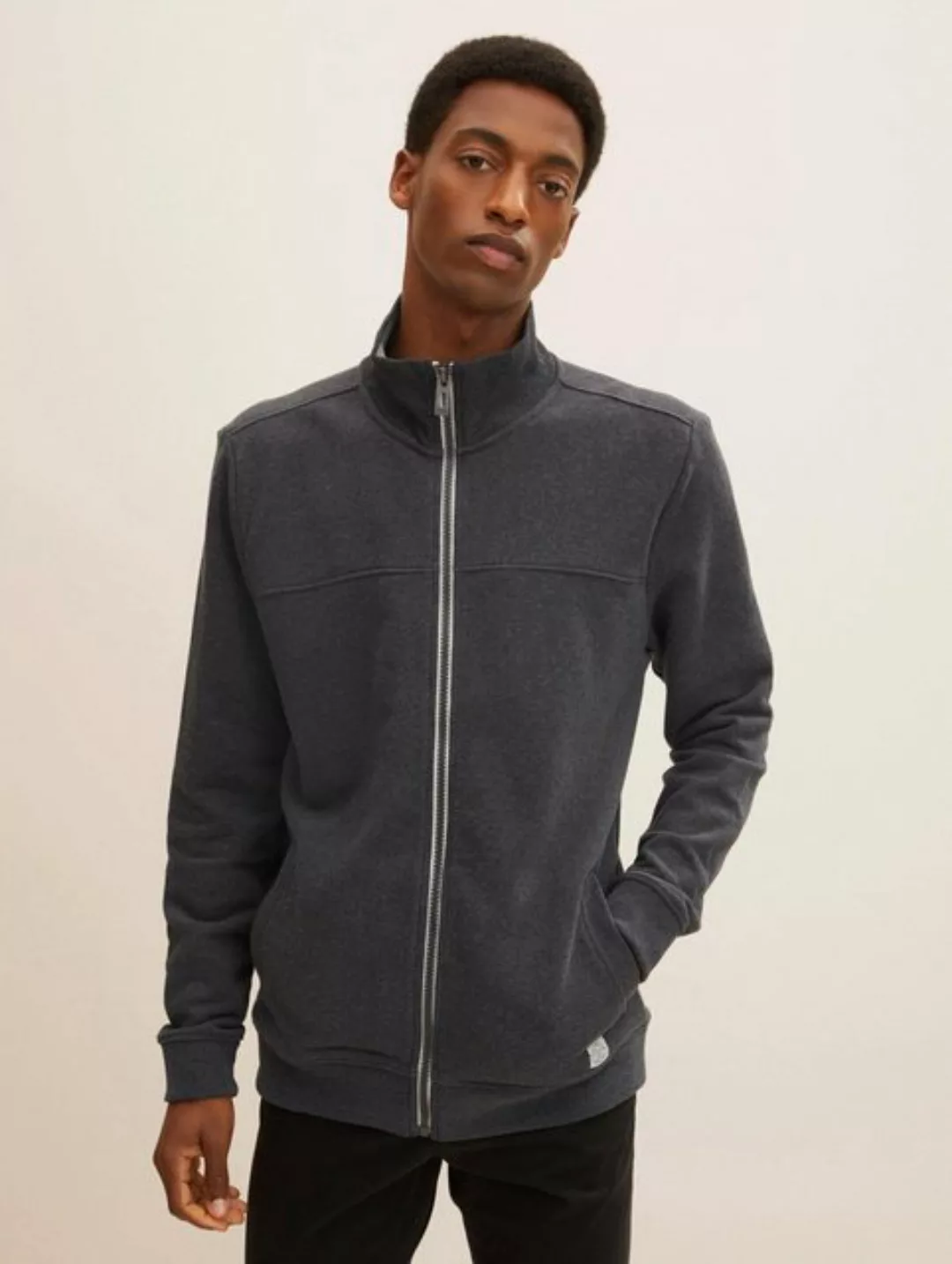 TOM TAILOR Sweatshirt Sweatjacke mit Stehkragen günstig online kaufen