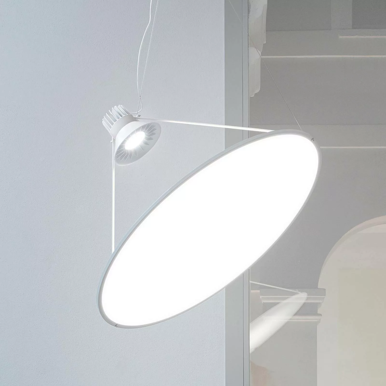 Luceplan Amisol LED-Pendelleuchte Ø 75cm opalweiß günstig online kaufen
