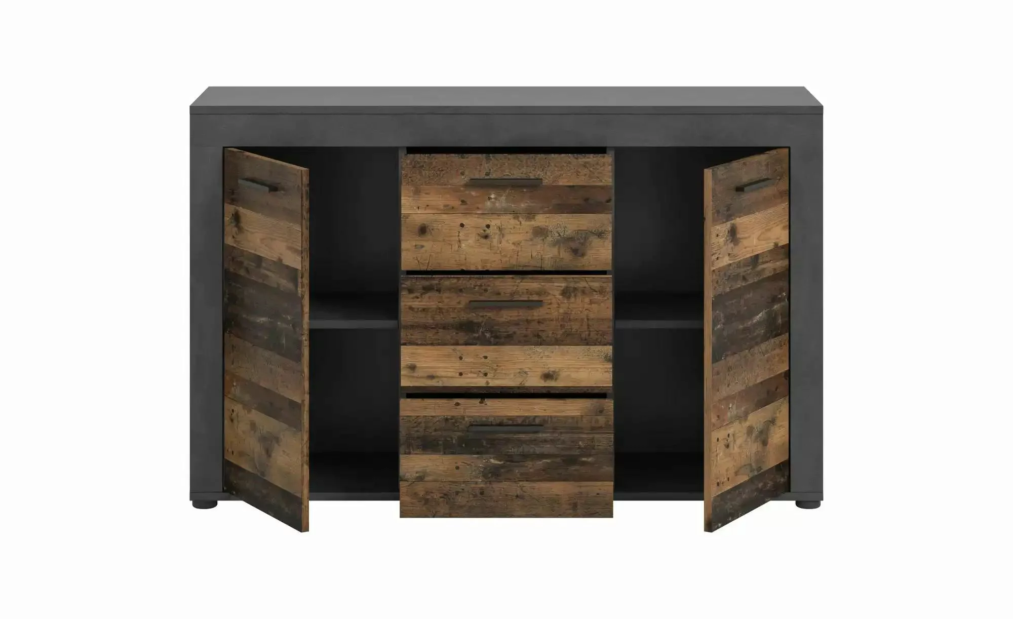 Sideboard  Bardenas ¦ schwarz ¦ Maße (cm): B: 125 H: 80 Kommoden & Sideboar günstig online kaufen