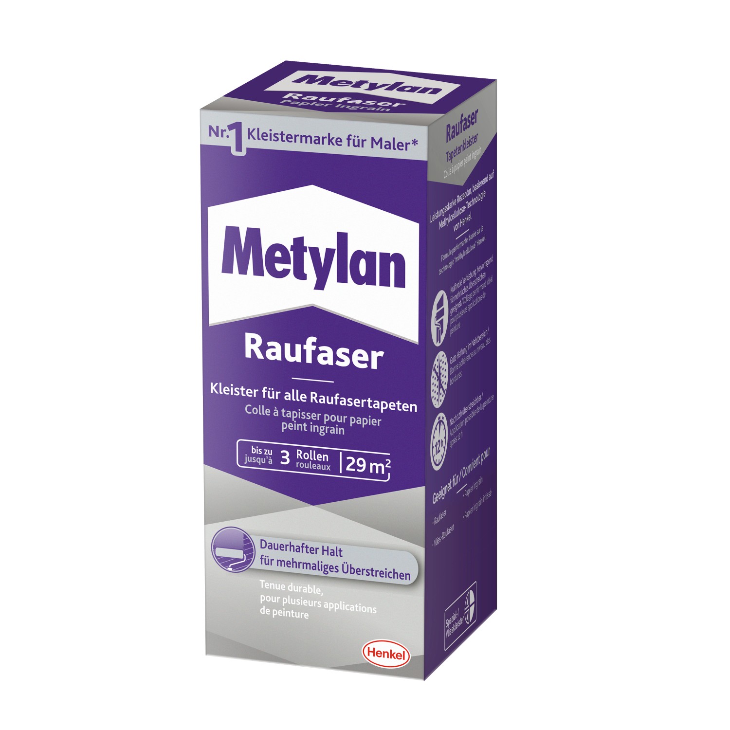 Metylan Tapetenkleister Raufaser 180 g Paket Transparent günstig online kaufen