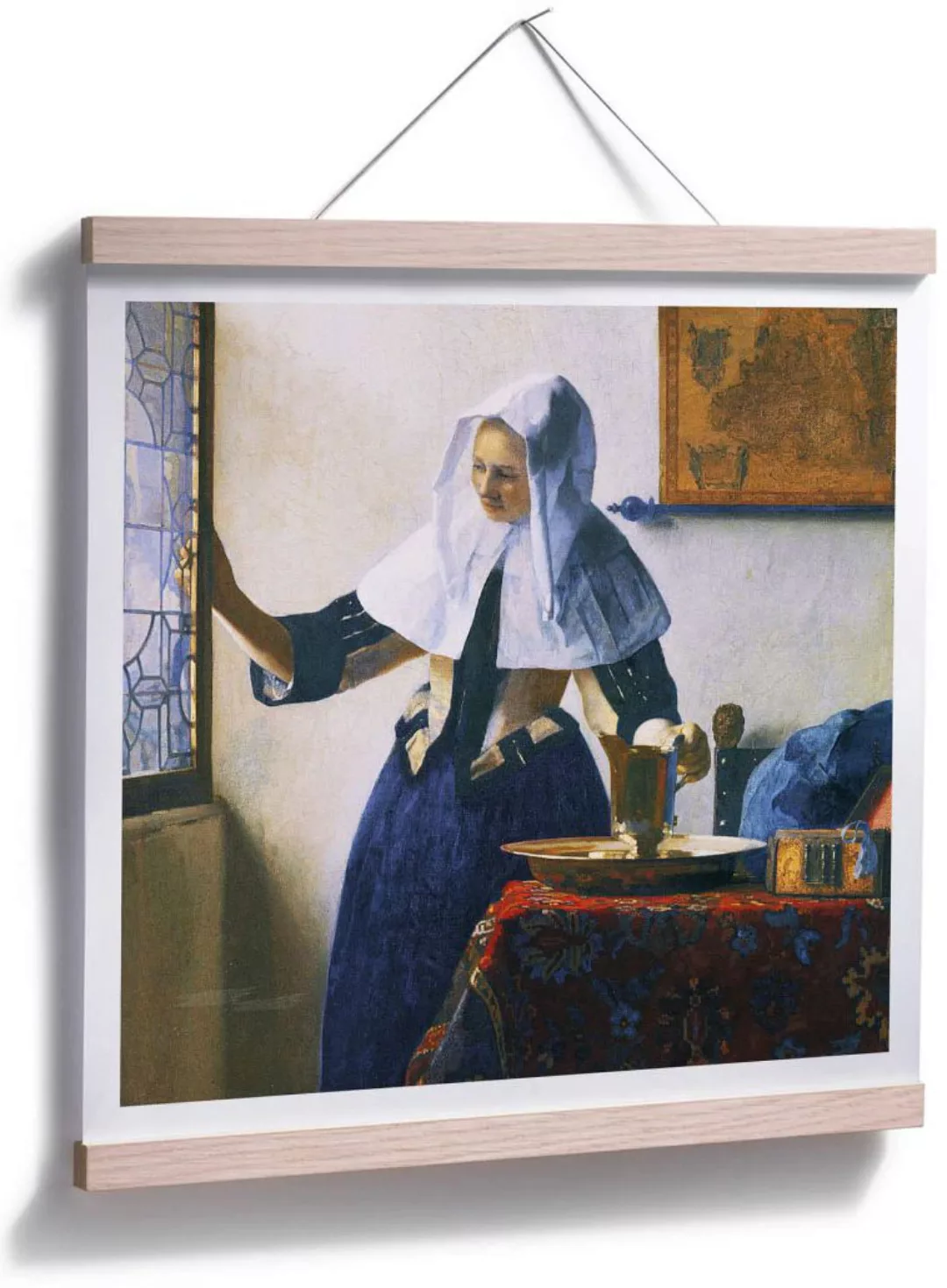 Wall-Art Poster "Frau mit Wasserkanne am Fenster", Person, (1 St.), Poster günstig online kaufen