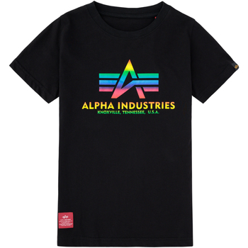 Alpha Industries  T-Shirts & Poloshirts Basic T-Shirt Big Logo Metal K - bl günstig online kaufen