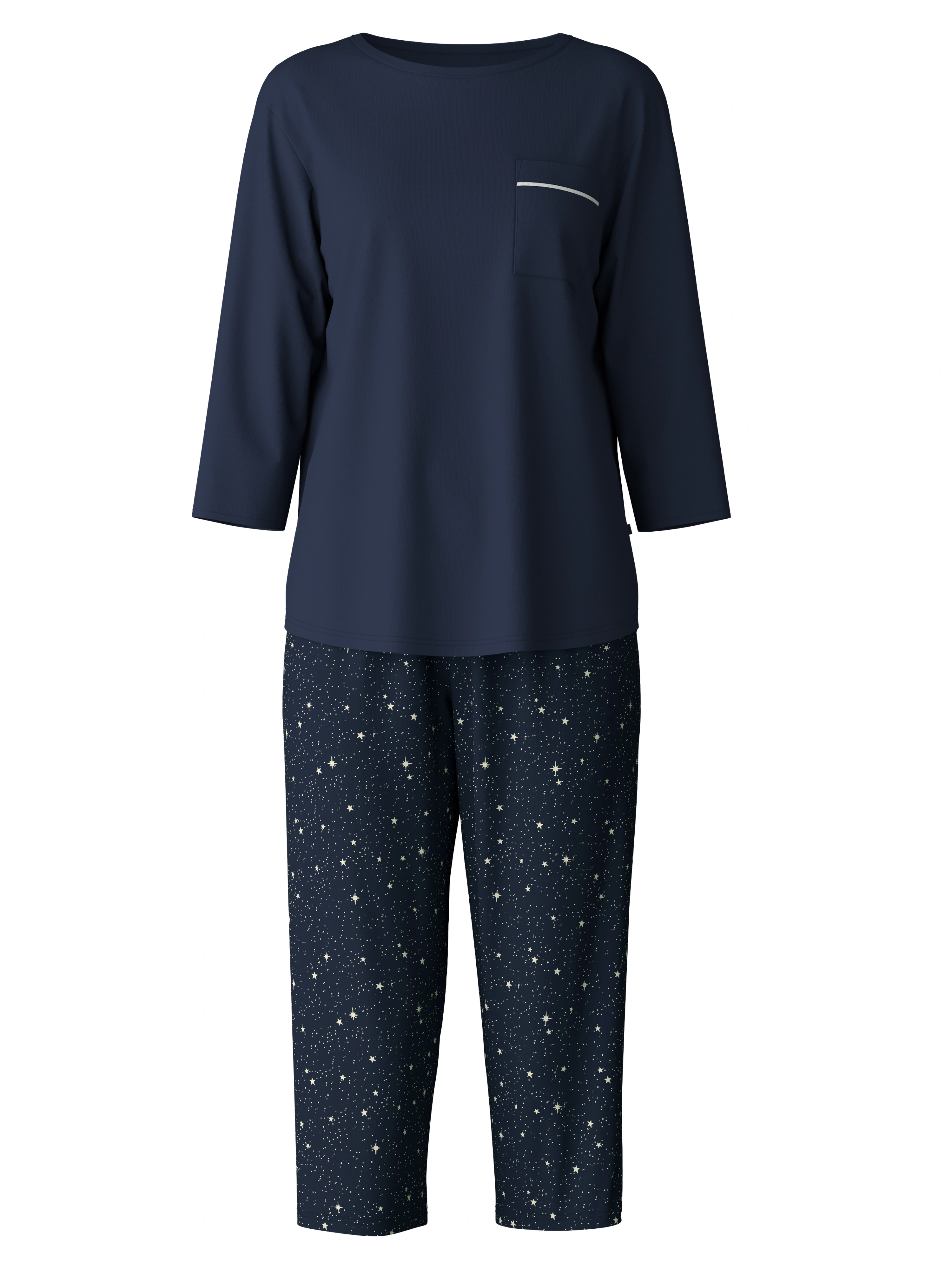 CALIDA Pyjama "Sweet Dreams", (2 tlg.), 3/4-Länge, Rundhals, weich, Interlo günstig online kaufen