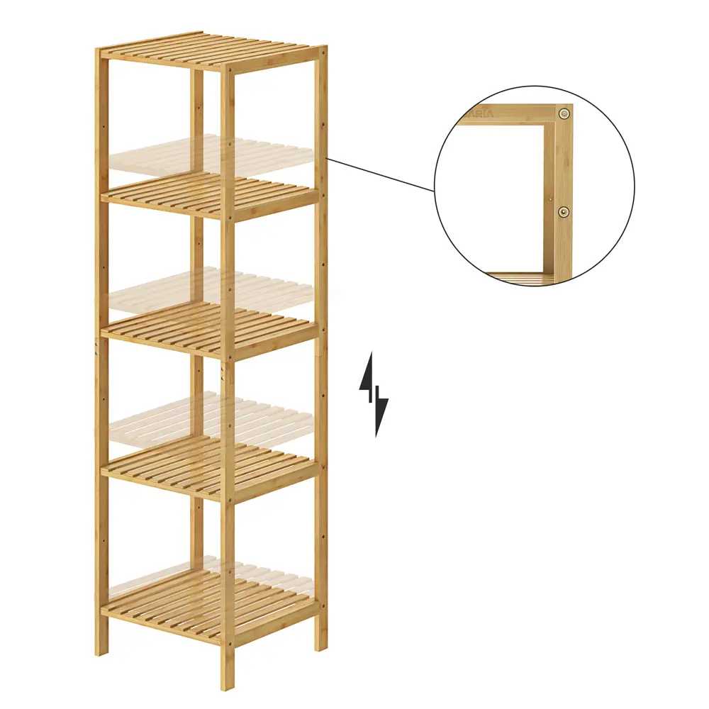 Standregal Bambus 140x33x33cm günstig online kaufen