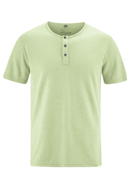 Hempage Herren T-shirt Henley Hanf/bio-baumwolle günstig online kaufen