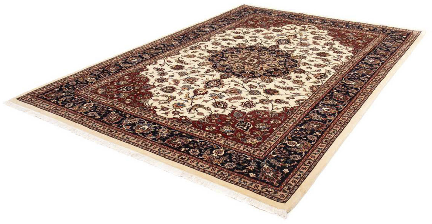 morgenland Wollteppich »Kaschmar Blumenmuster Beige 274 x 215 cm«, rechteck günstig online kaufen