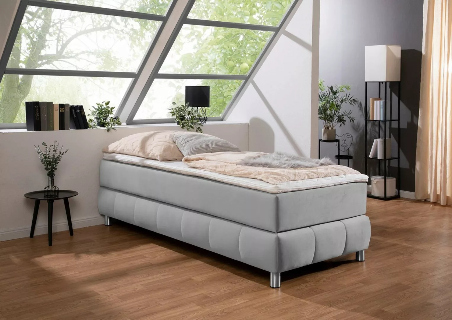 andas Boxspringbett Salo, Ohne Kopfteil, inkl. Topper, auch in Überlänge 22 günstig online kaufen