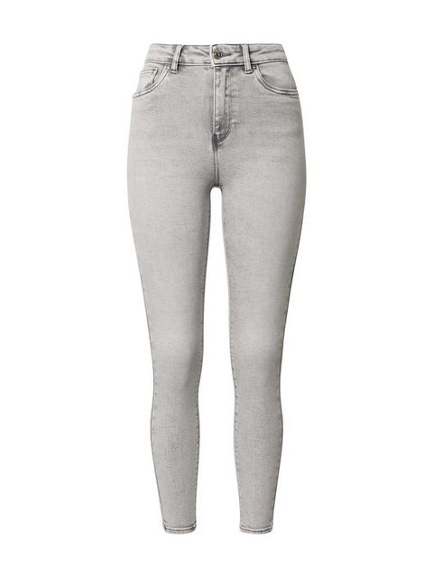 Only Mila Life High Waist Skinny Ankle Jeans 33 Light Grey Denim günstig online kaufen