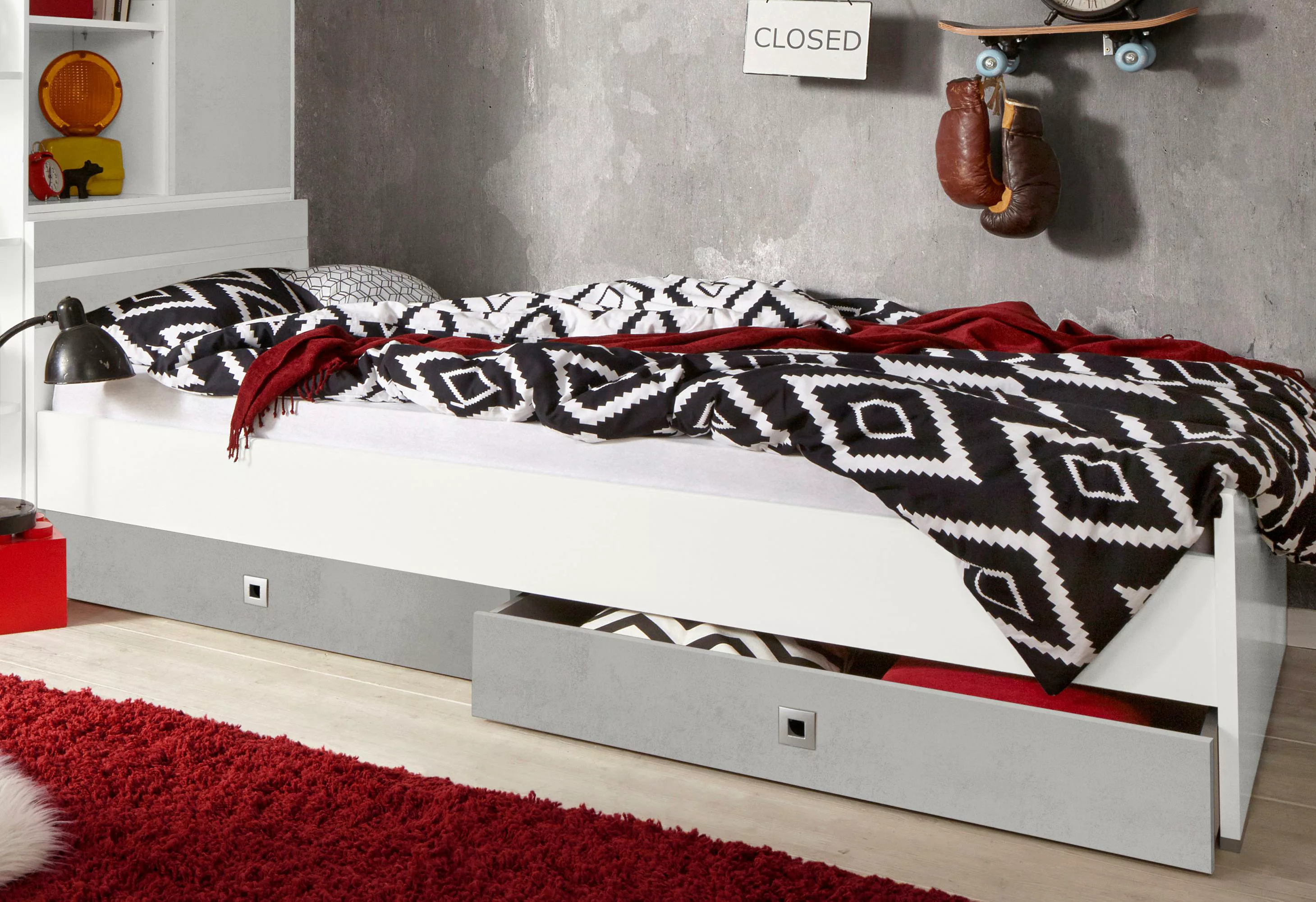 Wimex Bett "Joker, Gästebett", Liegeflächen 90 oder 140x200cm, farbliche Ak günstig online kaufen