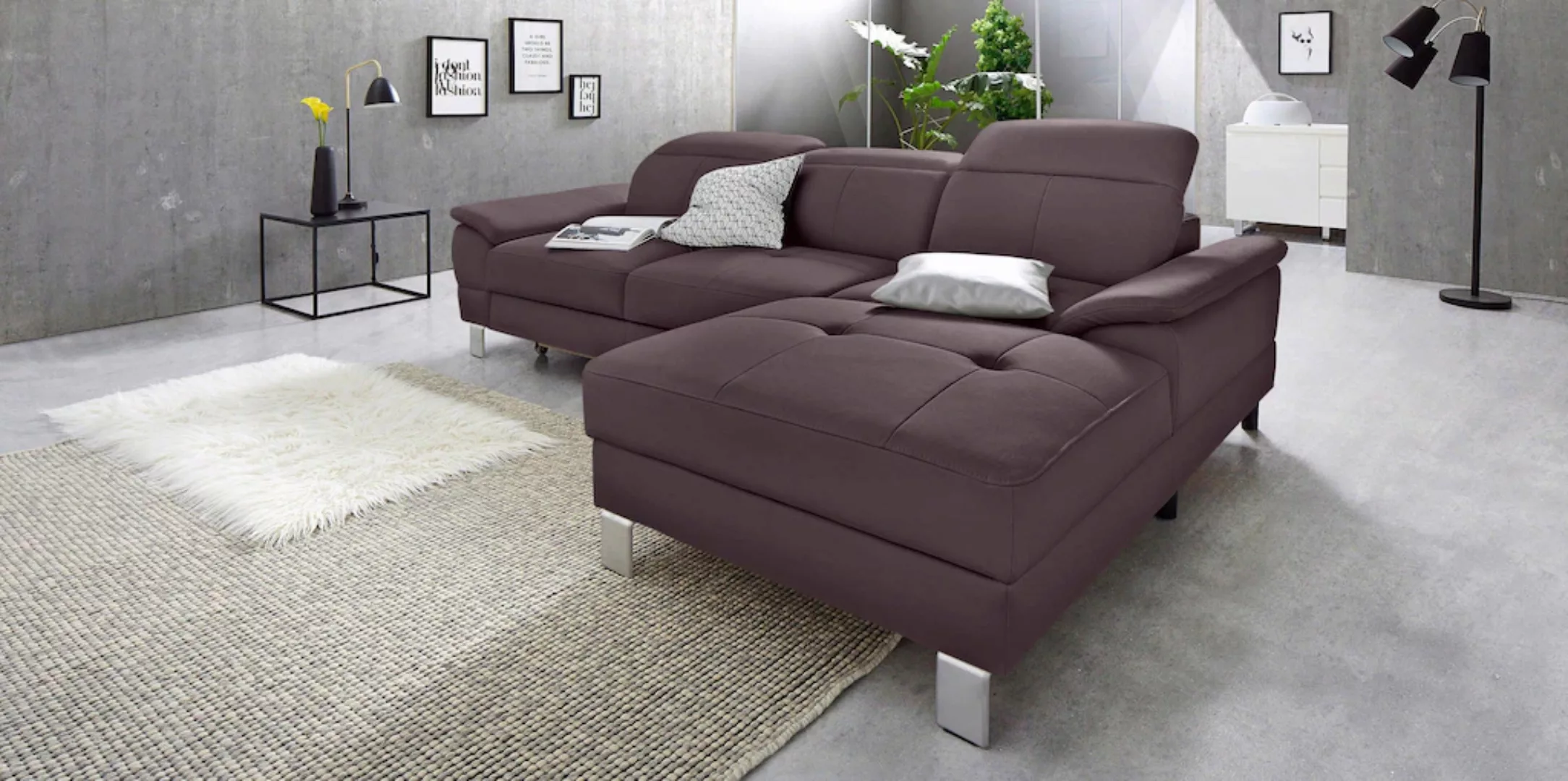 exxpo - sofa fashion Ecksofa "Mantua 2, inkl. Kopf- bzw. Rückenverstellung, günstig online kaufen