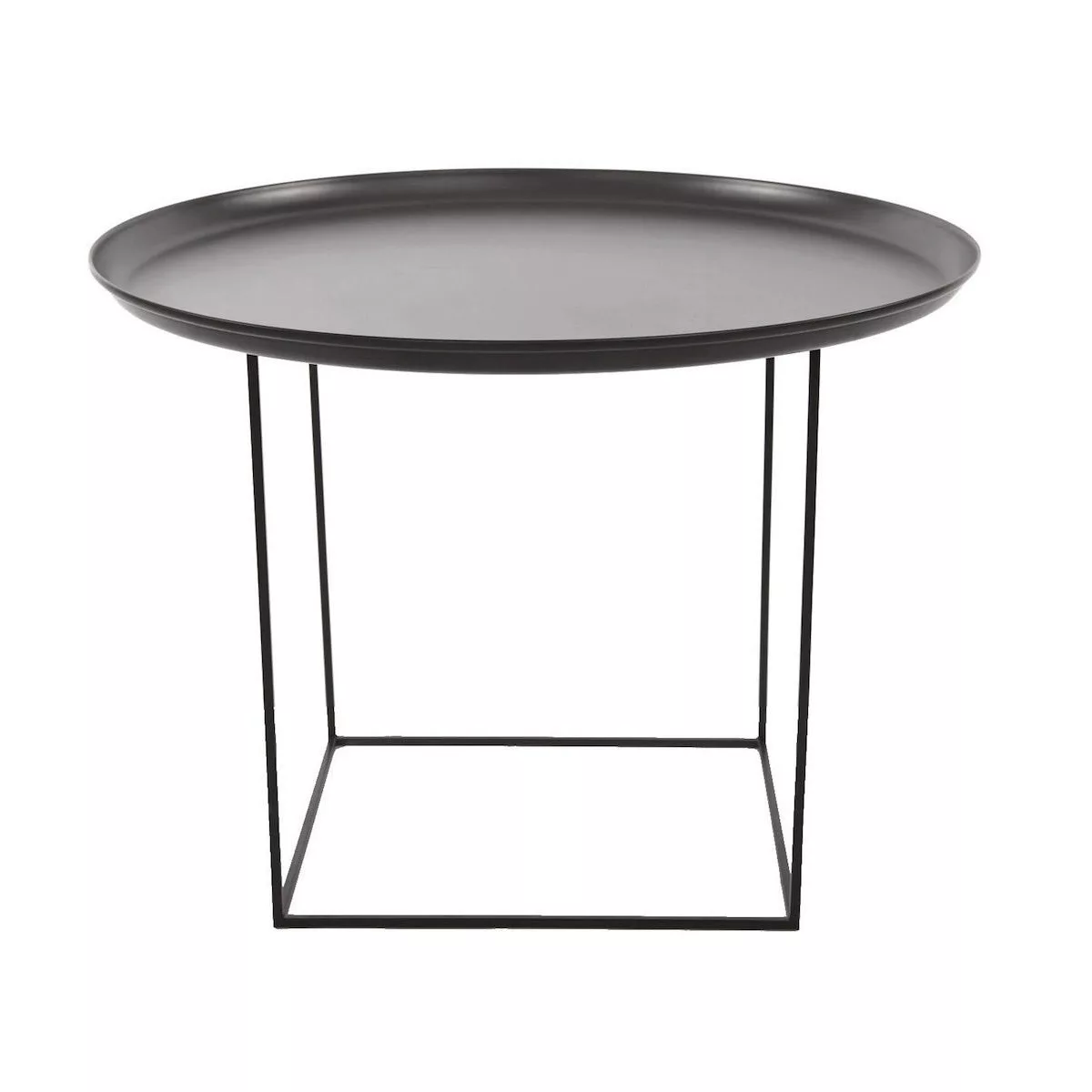NORR 11 - Duke Medium Beistelltisch Ø 70cm - schwarz/Tischplatte abnehmbar/ günstig online kaufen