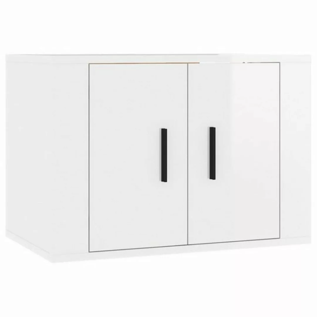 furnicato TV-Schrank TV-Wandschrank Hochglanz-Weiß 57x34,5x40 cm (1-St) günstig online kaufen