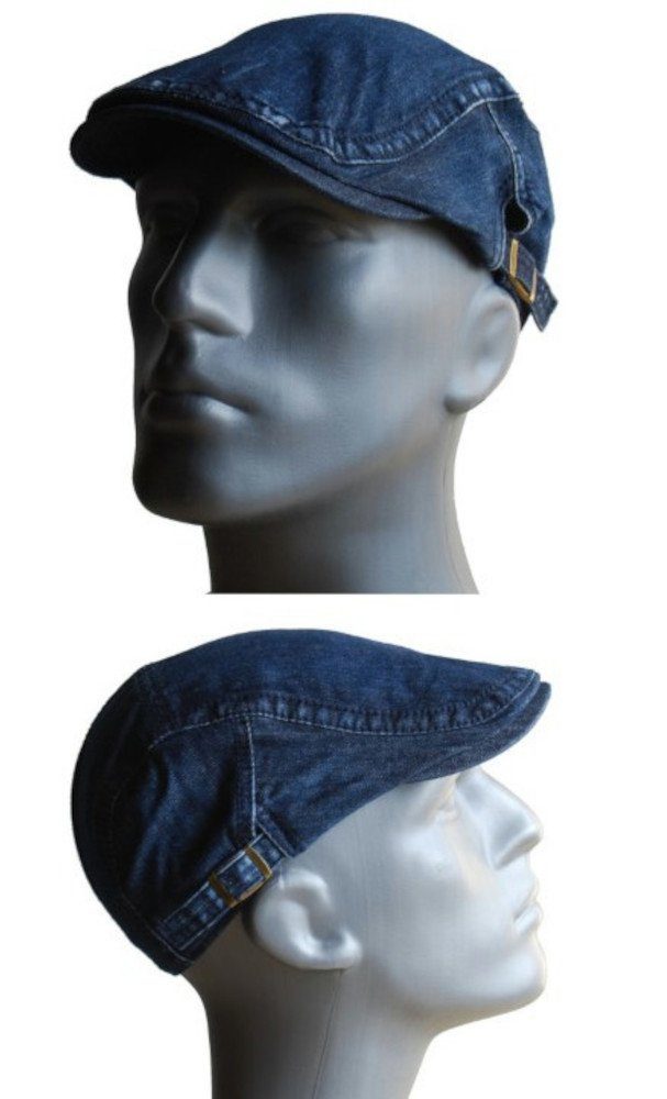 Cool4 Flat Cap Schiebermütze DENIM Jeans günstig online kaufen