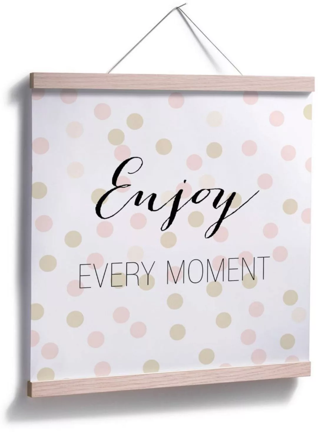 Wall-Art Poster "Enjoy every Moment", Schriftzug, (1 St.) günstig online kaufen