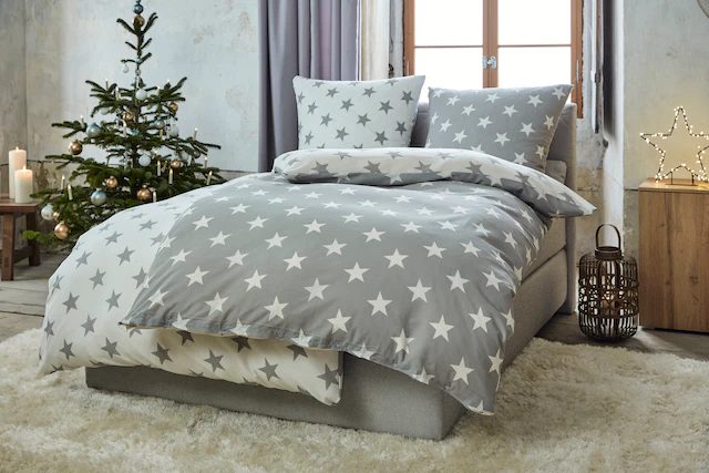 my home Wendebettwäsche »Stella mit Stern Motiv, Bettwäsche-Set PolyCotton günstig online kaufen