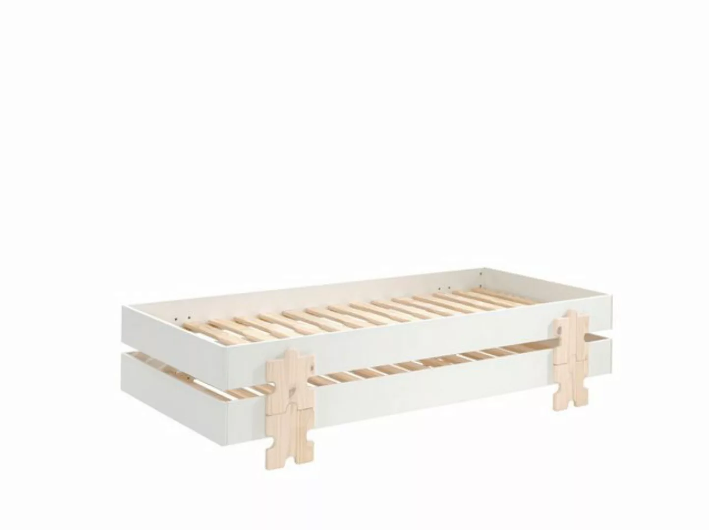 58 aufm Kessel Bettgestell Stapelbett (2er Set) Karlene 204x94x48 Kinderbet günstig online kaufen