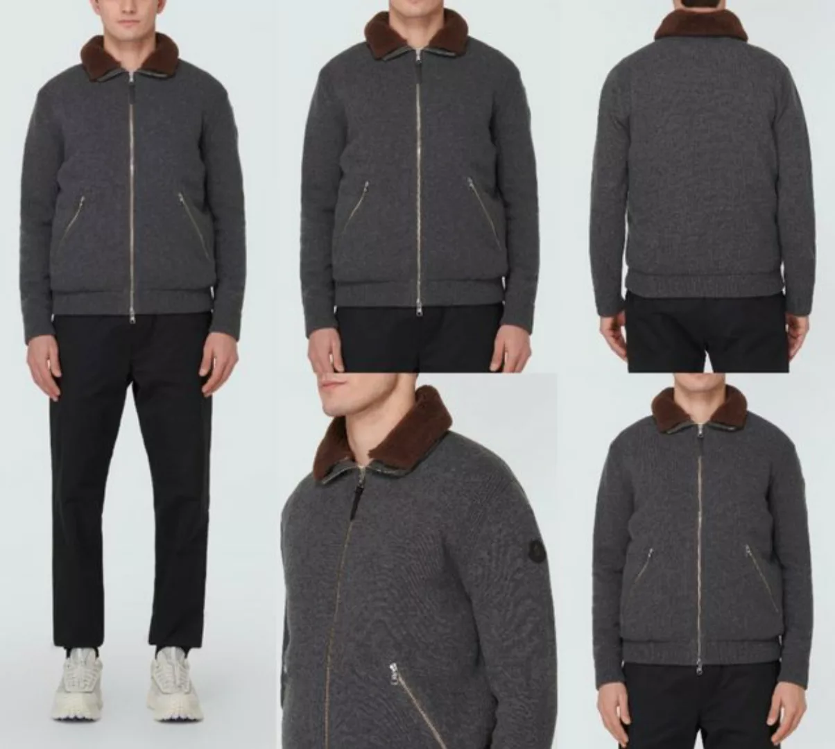 MONCLER Winterjacke MONCLER Wool 750 Fill Power Down-Jacket Coat Mantel Dau günstig online kaufen