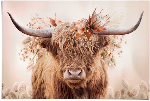 Reinders! Poster »Highlander in Blumen« günstig online kaufen