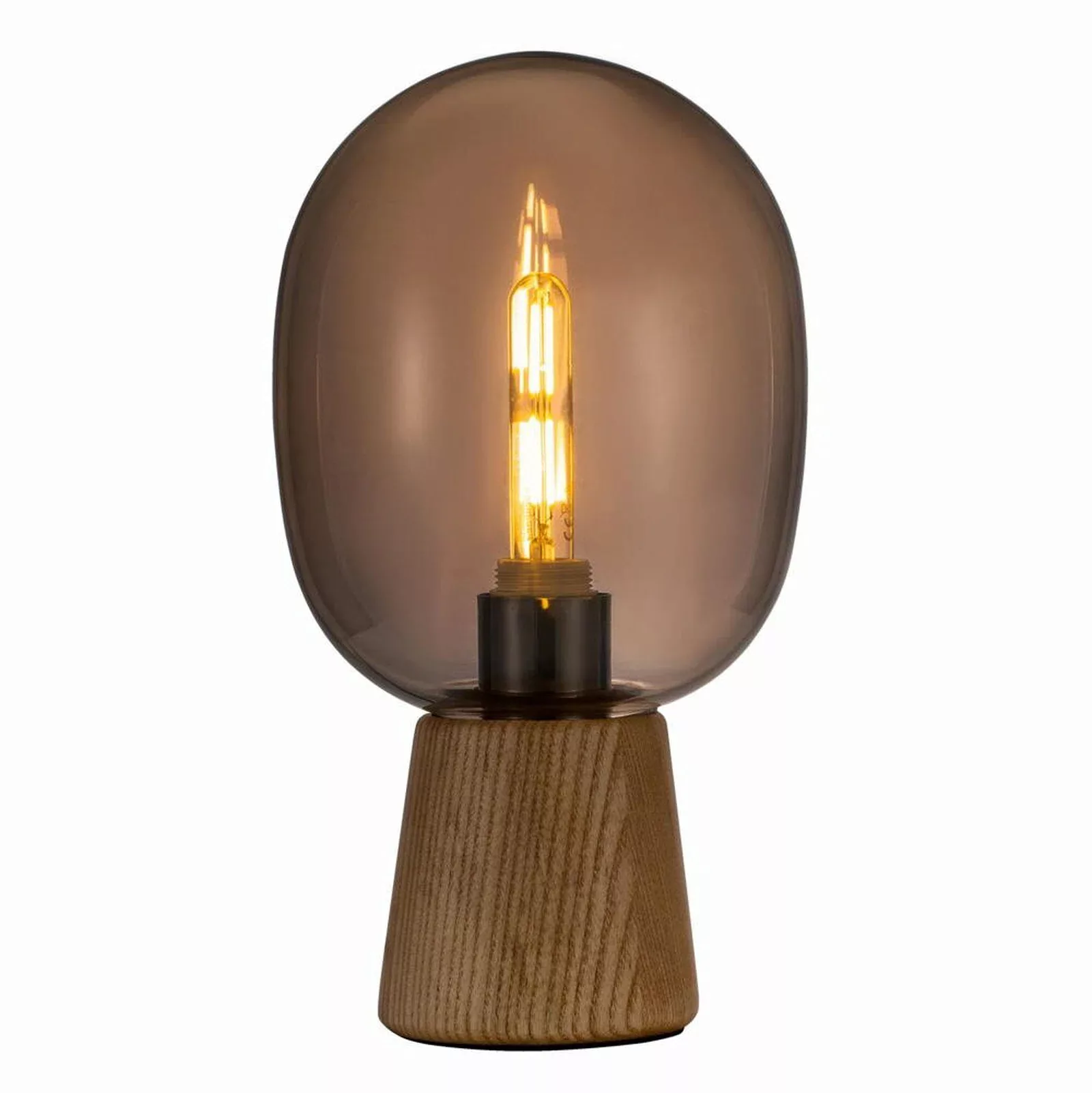 Pauleen Mystical Gleam Tischlampe mit Rauchglas günstig online kaufen