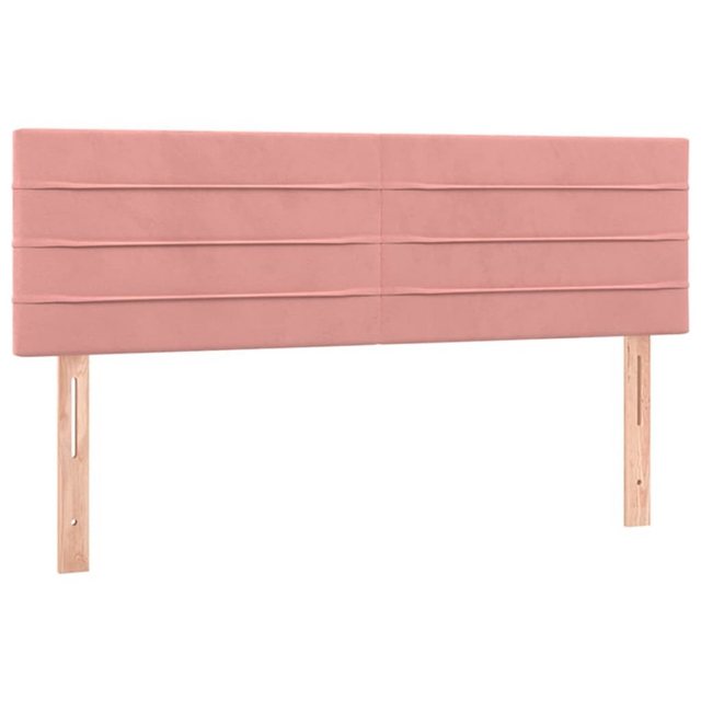 vidaXL Bett, Kopfteile 2 Stk. Rosa 72x5x78/88 cm Samt günstig online kaufen