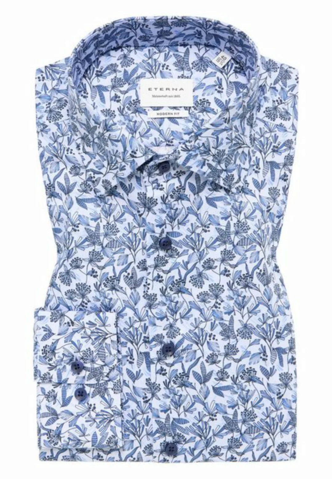 Eterna Blusenshirt Hemd 1167 X18K, blau günstig online kaufen