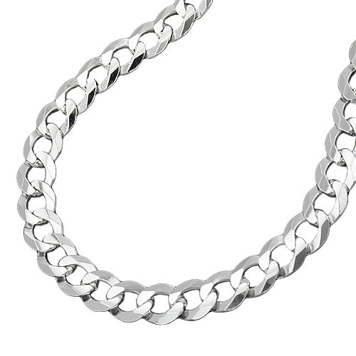 SIGO Kette, Panzer flach, Silber 925 günstig online kaufen