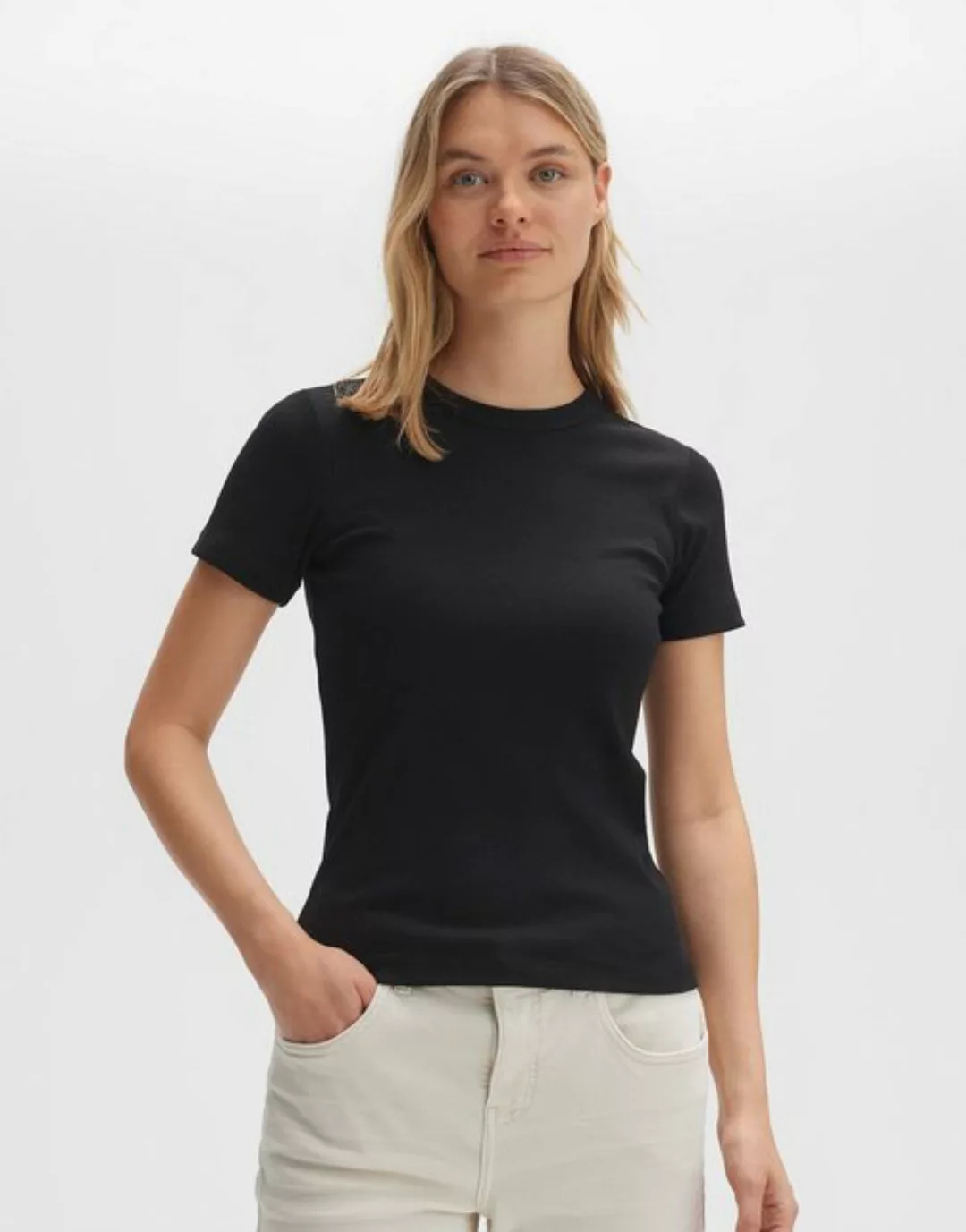 OPUS T-Shirt Samuna Schmal Baumwolle günstig online kaufen