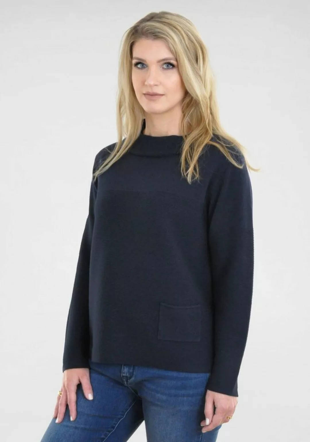 NAVIGAZIONE Stehkragenpullover in Boxy-Form günstig online kaufen