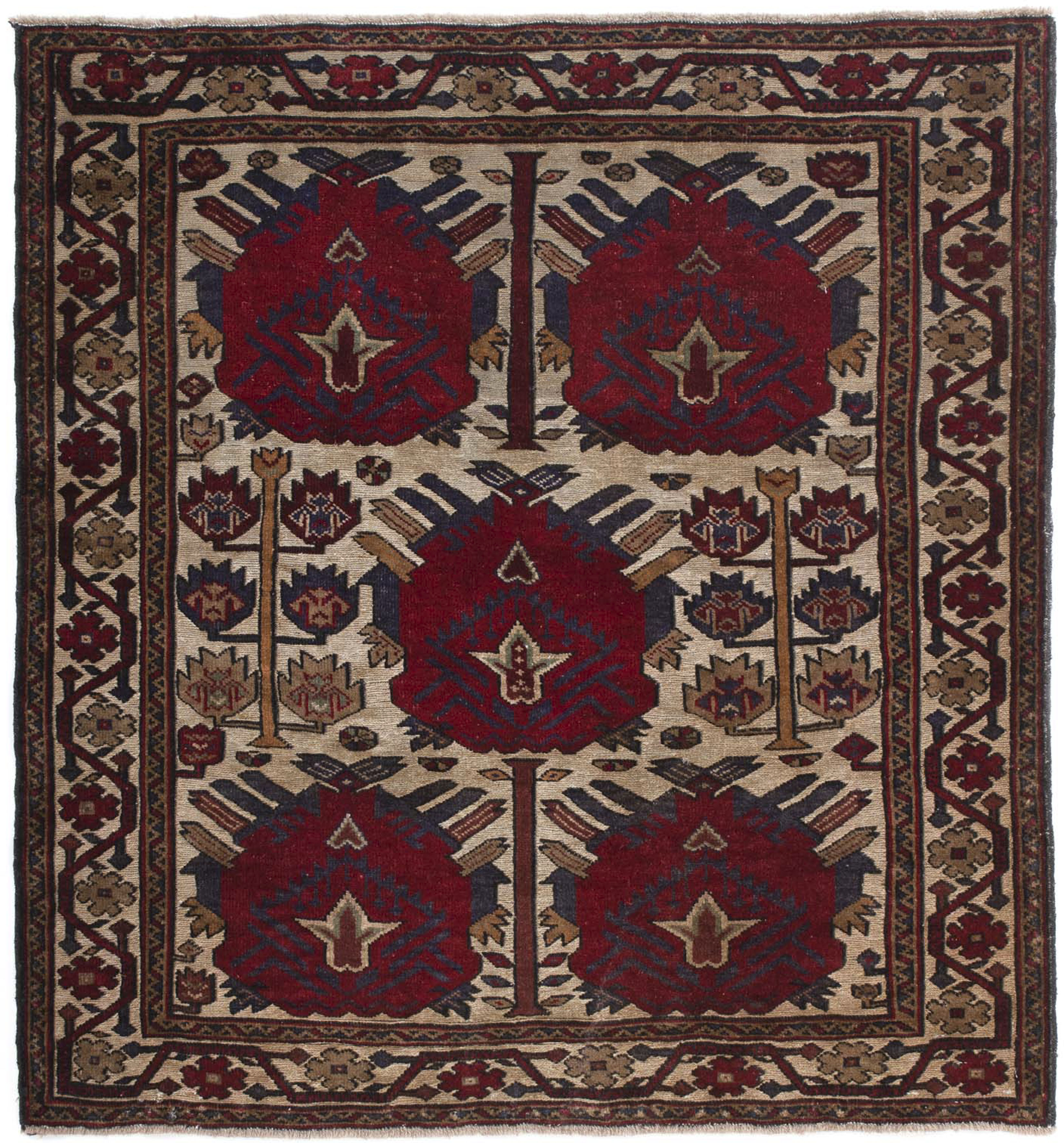 morgenland Orientteppich »Belutsch quadratisch - 137 x 130 cm - hellbraun«, günstig online kaufen