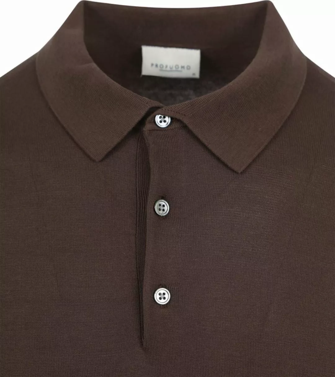 Profuomo Poloshirt Cool Cotton Braun - Größe XL günstig online kaufen