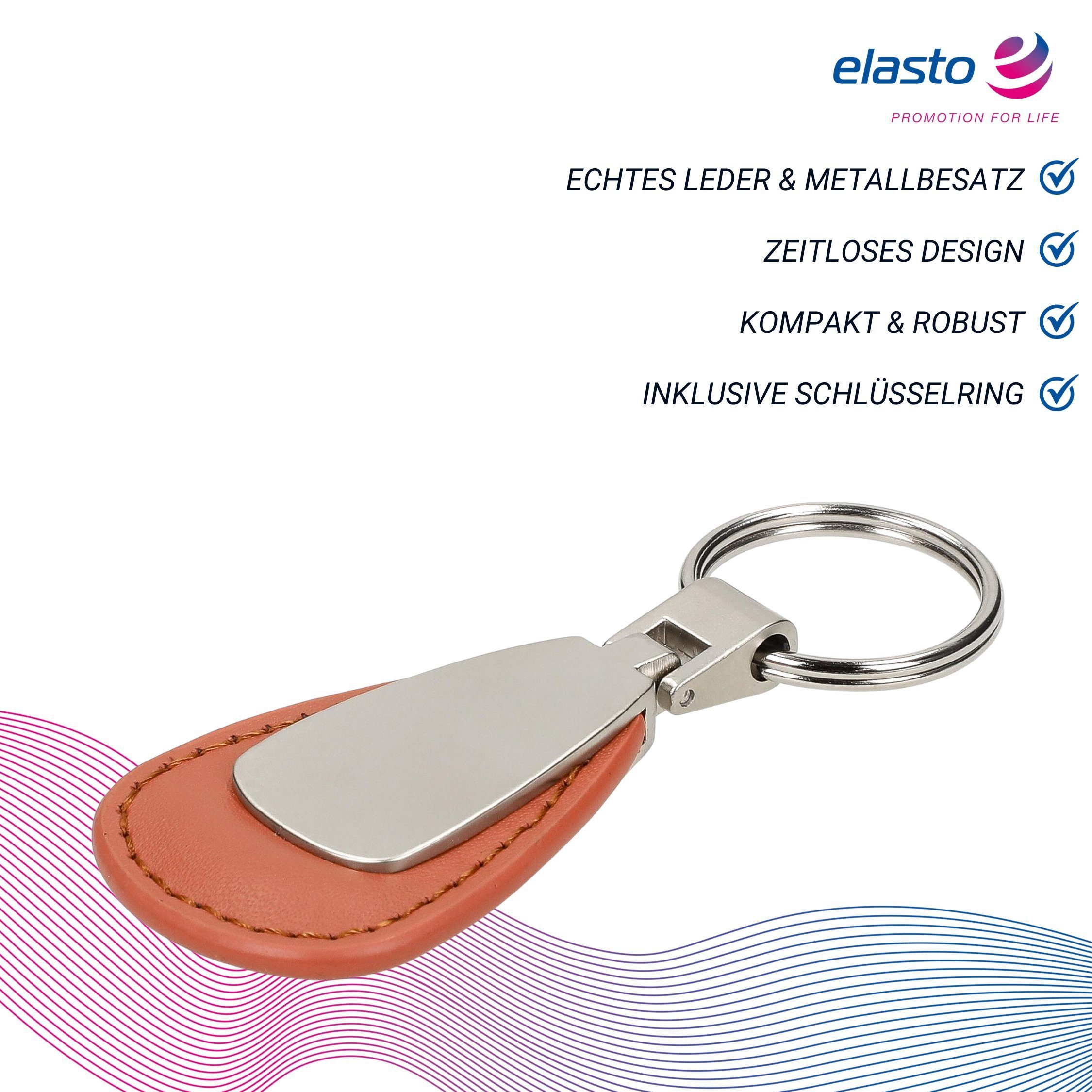 elasto Schlüsselanhänger Schlüsselanhänger "Cardiff" oval günstig online kaufen