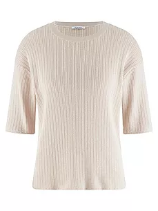 Rundhals-Pullover aus 100% SUPIMA-Baumwolle Peter Hahn beige günstig online kaufen