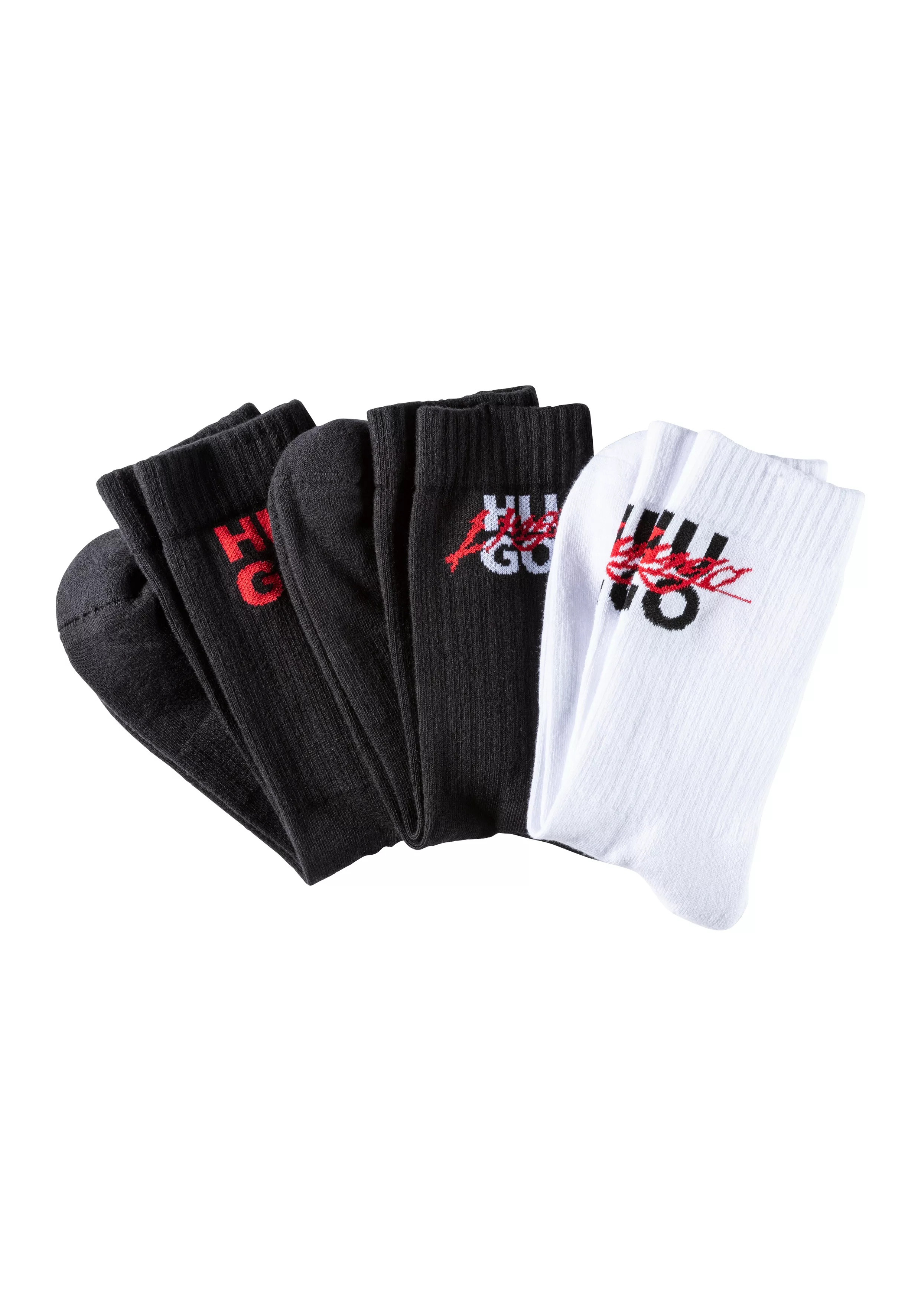 HUGO Underwear Freizeitsocken "3P QS THRILLER CC", (Packung, 3 Paar, 3er-Pa günstig online kaufen