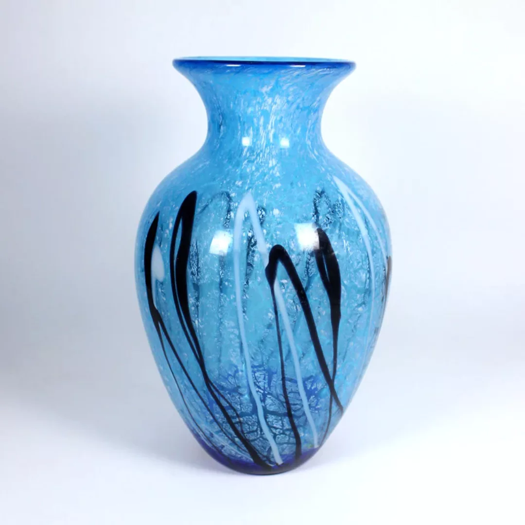 Glasvase Blue Ocean Murano 30,5cm günstig online kaufen