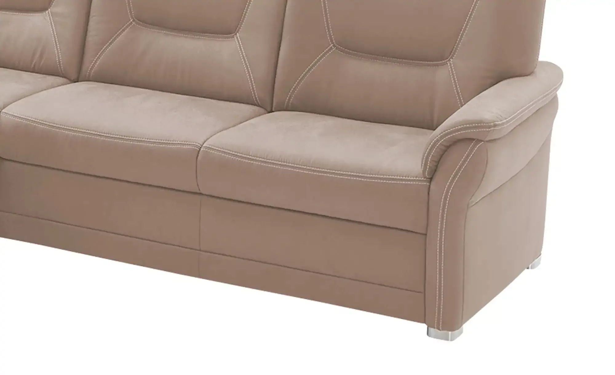 meinSofa Ecksofa aus Mikrofaser Edda ¦ beige ¦ Maße (cm): B: 253 H: 96 T: 2 günstig online kaufen