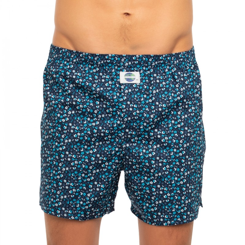 D.E.A.L International Boxershorts Blau mit kleinen Blumen günstig online kaufen