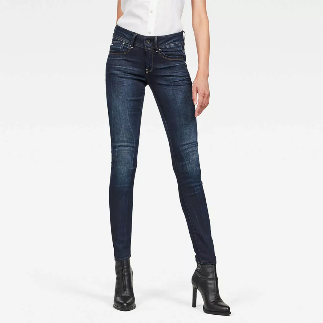 G-star Lynn Mid Waist Skinny Jeans 24 Faded Blue günstig online kaufen
